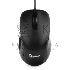 Мышь проводная Gembird MOP-110 черный, 1000 dpi, USB, кнопки - 3
