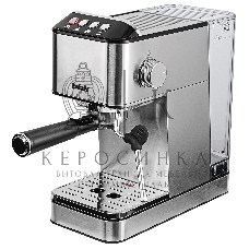 Кофеварка рожковая BBK BCM1501 нержавеющая сталь/черный, исп. кофе - молотый, 1.7 л, 1200 Вт, 20 бар