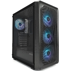 Компьютерный корпус XASTRA A407 4ARGb Black ATX/Mesh/tempered glass/4x120мм ARGb PWM fans/A407-4FC12A