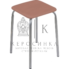 Табурет НИКА Эконом ТЭ3/К коричневый, 4 опоры, ДСП