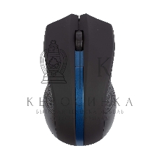 Мышь беспроводная HIPER HOMW-074 черный/синий, 1000 dpi, радиоканал, USB, кнопки - 3