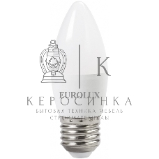 Лампа светодиодная EUROLUX LL-E-C37-6W-230-4K-E27 свеча