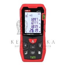 Лазерный дальномер UNI-T LM70A Диапазон расстояний (70 м); Тип дисплея (ЖК); Единицы измерения (м/фут/дюйм); Основа измерения (спереди/сзади);