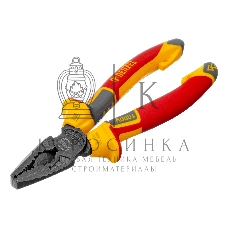 Плоскогубцы комбинированные Denzel диэлектрические трехкомпонентные рукоятки до 1000 В, 165 мм