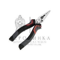 Удлиненные плоскогубцы Deli DL0103 160 мм, Cr-V, эксцентриковый шарнир, антикоррозийное покрытие, трехкомпонентная прорезиненная рукоять