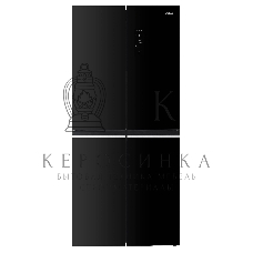 Холодильник Korting KNFM 84799 GN черное стекло трехкамерный 291/175л морозилка снизу, No Frost