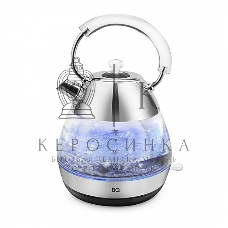 Чайник электрический BQ KT1737G стальной. Чайник, Мощность: 2200 Вт, Объем: 1.7 л