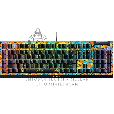 Клавиатура Razer BlackWidow V4 X Green Switch Pokemon Kanto Starters Edition проводная, USB Type-A, желтый