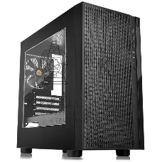 Компьютерный корпус Thermaltake Versa H18 Window черный без БП mATX 2xUSB 2.0 1xUSB 3.0 audio bott PSU