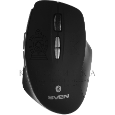 Мышь беспроводная SVEN RX-590SW черный, 1600 dpi, радиоканал, Bluetooth, USB, кнопки - 7