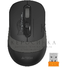 Мышь беспроводная A4Tech Fstyler FG10S черный/серый, 2000 dpi, радиоканал, USB, кнопки - 4