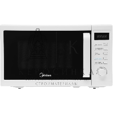 Микроволновая печь Midea AM820CUK-W белый, 20 л, 800 Вт, переключатели - кнопки, поворотный механизм