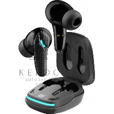 Наушники TWS Defender CyberDots 285 черный, внутриканальные, Bluetooth, светодиодная подсветка, до 4 ч