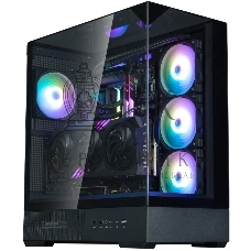 Компьютерный корпус ZALMAN P40 Prism Plus, ATX, черный, WINDOW, 3xCombo (3.5'' or 2.5