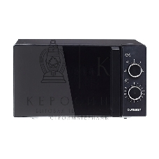 Микроволновая печь Oursson MM2009B/BL черный, 20 л, 700 Вт, переключатели - кнопки