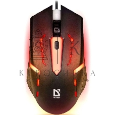 Мышь проводная Defender Flash MB-600L черный, 1200 dpi, USB, кнопки - 4