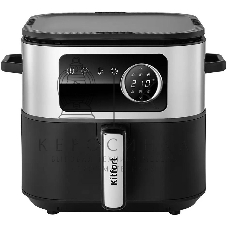 Аэрогриль Kitfort КТ-8127 1930Вт черный/серебристый