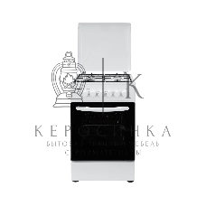 Плита комбинированная Kraft KF-FSK5302EW белый, конфорок 4 газовых, духовка 58 л, 50 см x 85.5 см x 55 см