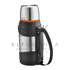 Термос Lara LR04-60 1,3 л, нержавеющая сталь, пищевой нейлон, пластмасса, силикон