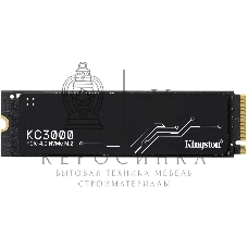 Накопитель SSD Kingston KC3000, 4Tb, PCIe 4.0 x4, M.2 2280, NVMe, R/W 7000/7000, с радиатором