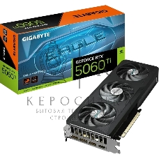 Видеокарта Gigabyte GeForce RTX 5060Ti Eagle Max OC, NVIDIA RTX 5060 Ti, 16G GDDR7, 128 бит, PCI-e 5.0, 1xHDMI, 3xDP, 2617 МГц