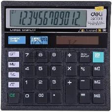 Калькулятор настольный Deli E39231 черный 12-разр.