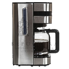 Кофеварка капельная JVC JK-CF28 черный/серебристый, исп. кофе - молотый, 1.5 л, 1000 Вт.