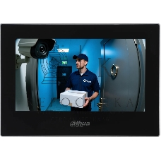 Видеодомофон IP 7 дюймовый, Dahua DHI-VTH2621G-P черный