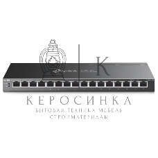 Коммутатор настольный TP-Link TL-SG116P с 16 гигабитными портами PoE+