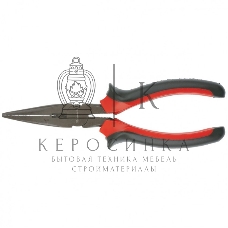 Длинногубцы Matrix 17160 черный Nickel, 180 мм, прямые, двухкомпонентные рукоятки