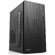 Компьютерный корпус CBR PCC-MATX-MX08-WPSU mATX Minitower MX08, без БП, 2*USB 2.0, HD Audio+Mic, черный