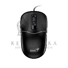 Мышь проводная Genius DX-111 черный, 1200 dpi, USB, кнопки - 3