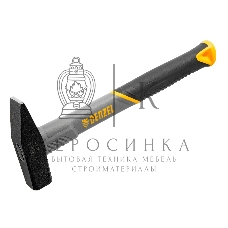 Молоток слесарный Denzel 300 г, кованый, фибергласовая рукоятка c TPR покрытием