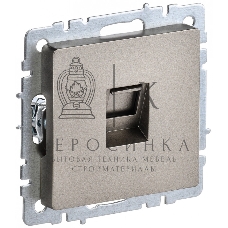 Розетка компьютерная IEK BRITE РК10-БрШ RJ45 кат.5E шампань