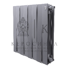 Радиатор биметаллический Royal Thermo PianoForte 500 серебристый - 8 секц.