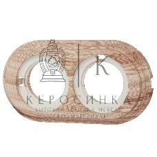 Рамка Bironi BF1-620-13/PL 2-м Лизетта ретро ABS-пластик карельская сосна