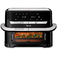 Аэрогриль Tefal Dual Easy Fry Flex EY9228E0 2700Вт черный/серебристый