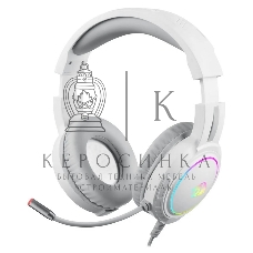 Гарнитура проводная игровая Defender Mento RGb 3.5мм белый