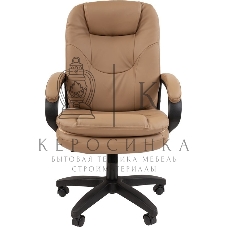 Кресло офисное Chairman 668 LT NEW экопремиум, бежевый, черный пластик
