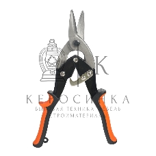 Ножницы по металлу PATRIOT ASP-250S, прямой рез, CRV, двухкомпонентные рукоятки, 250мм