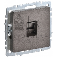 Розетка компьютерная IEK BRITE РК10-БрТБ RJ45 кат.5E темная бронза