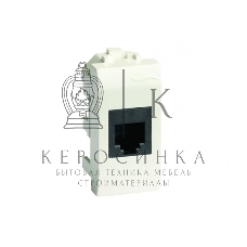 Розетка компьютерная DKC Brava 76458B RJ45 кат.6, 8P8C, белая, 1 мод