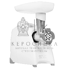 Мясорубка электрическая Аксион М41.02 белый, 1700 Вт, 2.0 кг/мин, реверс, защита от перегрузки, насадки - 8