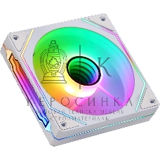 Вентилятор для корпуса Aerocool/Formula Floe 12WH ARPW ARGb белый, 120 мм, 1500 об/мин, 26.8 дБ, 4 pin