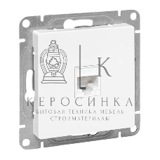Механизм розетки RJ45 (cat5) EKF UP1-SOW-RJ45-5 белый Эпика