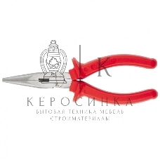 Длинногубцы Matrix Econom, 180 мм, прямые шлифованные, пластмассовые рукоятки