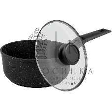 Ковш Maunfeld Galaxite MF18GLX01SP из литого алюминия со стеклянной крышкой, 18 см, 1,6 л