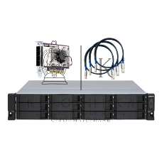 Полка расширения сетевого хранилища без дисков SMB QNAP TL-R1200S-RP SATA 6GB/s JBOD storage enclosure, 12-tray 3,5