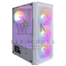 Компьютерный корпус 1STPLAYER FD3 белый, ATX, 4x120мм LED fans inc., FD