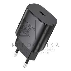 Сетевое зарядное устройство Qumo Energy light PD 25Вт, (модель 0102), порт: USB Type-C, черный